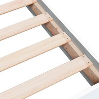 Bedframe bewerkt hout wit 75x190 cm 7