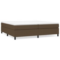 Boxspringframe stof donkerbruin 200x200 cm 2