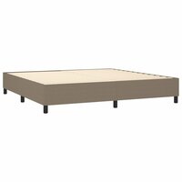 Boxspringframe stof taupe 200x200 cm 4