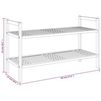Schoenenrek 69x27x41 cm massief walnotenhout 6