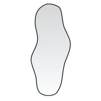 Wandspiegel 80x35 cm zwart 2