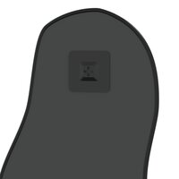 Wandspiegel 80x35 cm zwart 5