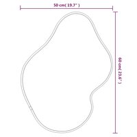 Wandspiegel 60x50 cm zilverkleurig 6