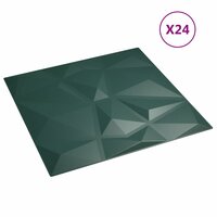 24 st Wandpanelen diamant 6 m&sup2; 50x50 cm XPS groen 3