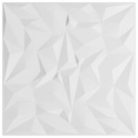 48 st Wandpanelen amethist 12 m&sup2; 50x50 cm XPS wit 2