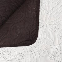 Bedsprei dubbelzijdig 220x240 cm quilt cr&egrave;me en bruin 4