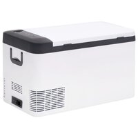 Koelbox met handvat en adapter 18 L PP &amp; PE zwart en wit 3