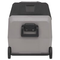 Koelbox met wielen en adapter 50 L PP en PE zwart en grijs 6