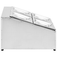 Gastronormbakkenhouder met 4 GN 1/6 bakken roestvrij staal 4