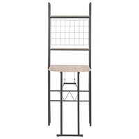 3-delige Eethoek inklapbaar met opbergrek MDF en staal 6