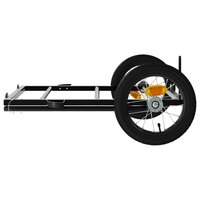 Fietstrailer 122x53x28 cm ijzer zwart 6
