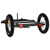 Fietstrailer 122x53x28 cm ijzer zwart 7