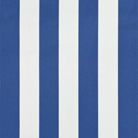 Luifel uittrekbaar 350x150 cm blauw en wit 6