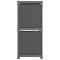 Kast met 5 vakken 103x30x72,5 cm stof grijs 3