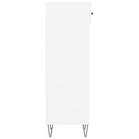 Schoenenkast 30x35x105 cm bewerkt hout hoogglans wit 7