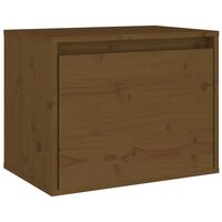Wandkast 45x30x35 cm massief grenenhout honingbruin 2