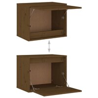 Wandkast 45x30x35 cm massief grenenhout honingbruin 8