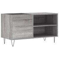 Platenkast 85x38x48 cm bewerkt hout grijs sonoma eikenkleurig 2