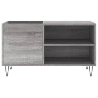 Platenkast 85x38x48 cm bewerkt hout grijs sonoma eikenkleurig 4