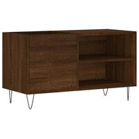 Platenkast 85x38x48 cm bewerkt hout bruin eikenkleur 2