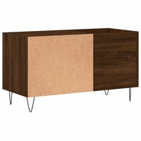 Platenkast 85x38x48 cm bewerkt hout bruin eikenkleur 6