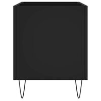 Platenkast 74,5x38x48 cm bewerkt hout zwart 5