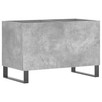 Platenkast 74,5x38x48 cm bewerkt hout betongrijs 2