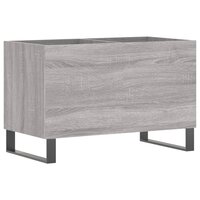 Platenkast 74,5x38x48 cm bewerkt hout grijs sonoma eikenkleurig 2