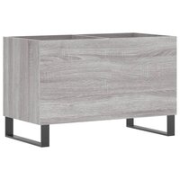 Platenkast 74,5x38x48 cm bewerkt hout grijs sonoma eikenkleurig 6