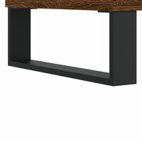Platenkast 74,5x38x48 cm bewerkt hout bruin eikenkleur 7