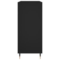 Platenkast 84,5x38x89 cm bewerkt hout zwart 5