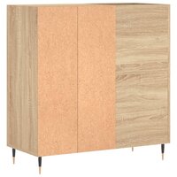 Platenkast 84,5x38x89 cm bewerkt hout sonoma eikenkleurig 6