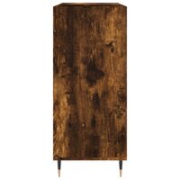 Platenkast 84,5x38x89 cm bewerkt hout gerookt eikenkleurig 5