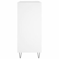 Platenkast 84,5x38x89 cm bewerkt hout wit 5