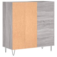 Platenkast 84,5x38x89 cm bewerkt hout grijs sonoma eikenkleurig 6
