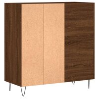 Platenkast 84,5x38x89 cm bewerkt hout bruin eikenkleur 6