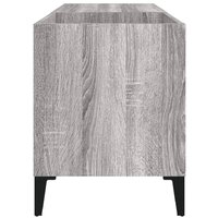 Platenkast 84,5x38x48 cm bewerkt hout grijs sonoma eikenkleurig 6