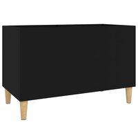 Platenkast 74,5x38x48 cm bewerkt hout zwart 2