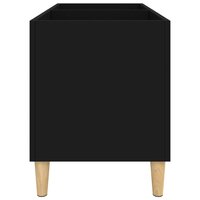 Platenkast 74,5x38x48 cm bewerkt hout zwart 6