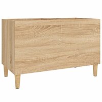 Platenkast 74,5x38x48 cm bewerkt hout sonoma eikenkleurig 2