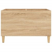 Platenkast 74,5x38x48 cm bewerkt hout sonoma eikenkleurig 5