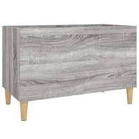 Platenkast 74,5x38x48 cm bewerkt hout grijs sonoma eikenkleurig 2