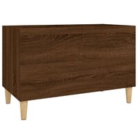 Platenkast 74,5x38x48 cm bewerkt hout bruin eikenkleur 2