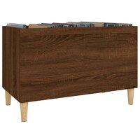 Platenkast 74,5x38x48 cm bewerkt hout bruin eikenkleur 4