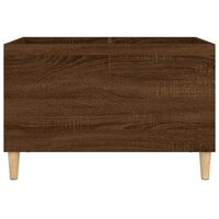 Platenkast 74,5x38x48 cm bewerkt hout bruin eikenkleur 5