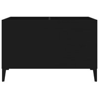 Platenkast 74,5x38x48 cm bewerkt hout zwart 5