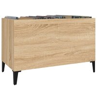 Platenkast 74,5x38x48 cm bewerkt hout sonoma eikenkleurig 4