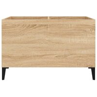 Platenkast 74,5x38x48 cm bewerkt hout sonoma eikenkleurig 5