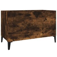 Platenkast 74,5x38x48 cm bewerkt hout gerookt eikenkleurig 2