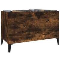 Platenkast 74,5x38x48 cm bewerkt hout gerookt eikenkleurig 4